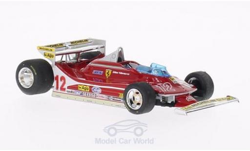 Ferrari 312 T4 1/43 Brumm T4 No.12 GP Monaco 1979 G.Villeneuve diecast model cars