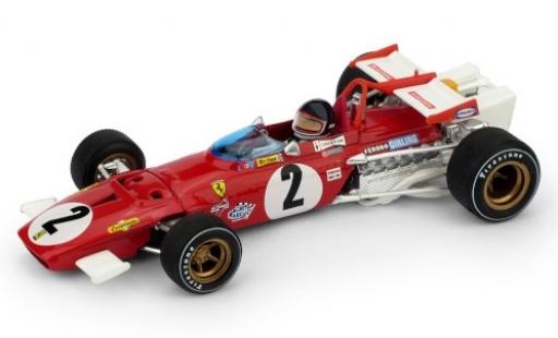 Ferrari 312 1/43 Brumm B No.2 Scuderia Formel 1 GP Italien 1970 y compris les figurine de conducteur J.Ickx diecast model cars