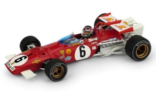 Ferrari 312 1/43 Brumm B No.6 Scuderia Formel 1 GP Italien 1970 avec figurine de conducteur I.Giunti diecast model cars