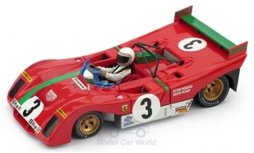 Ferrari 312 1/43 Brumm PB RHD No.3 Targa Florio 1972 S.Munari diecast model cars