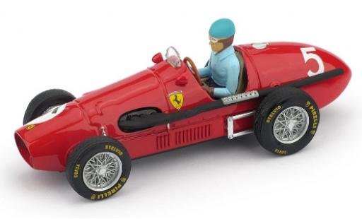 Ferrari 500 1/43 Brumm F2 No.5 Scuderia GP Großbritannien 1953 avec figurine de conducteur A.Ascari diecast model cars