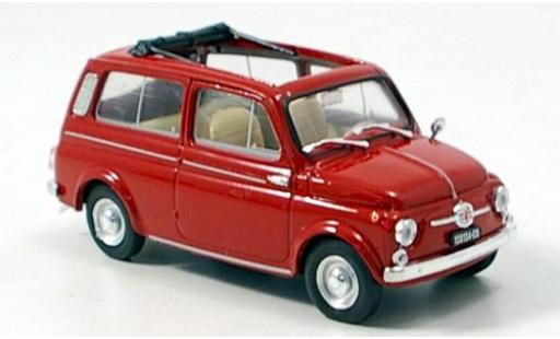 Fiat 500 1/43 Brumm Giardiniera red 1960 diecast model cars
