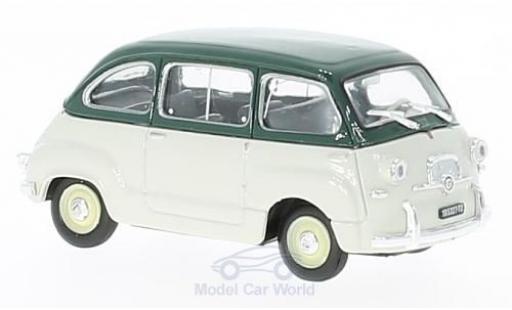 Diecast model cars Fiat 600 1/43 Brumm Multipla green/grey 1956 Fiat 600 1/43 Brumm Multipla green/grey 1956 diecast model cars