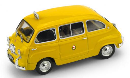 Fiat 600 1/43 Brumm D Multipla Taxi (I) 1970 Taxi di Milano diecast model cars