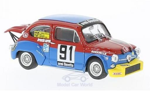 Diecast model cars Fiat Abarth 1000 1/43 Brumm No.91 Scuderia Brescia Corse Coppa Carri Monza 1973 R.Amighini Fiat Abarth 1000 1/43 Brumm No.91 Scuderia Brescia Corse Coppa Carri Monza 1973 R.Amighini diecast model cars