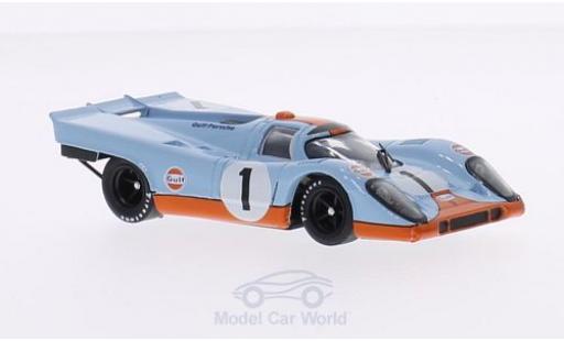 Porsche 917 1971 1/43 Brumm K No.1 Scuderia JWA-Gulf Team Gulf 24h Daytona 1971 J.Siffert/D.Bell diecast model cars