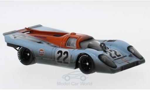 Diecast model cars Porsche 917 1970 1/43 Brumm K No.22 JWA-Gulf Racing Team Gulf 24h Le Mans 1970 mit Rennspuren M.Hailwood/D.Hobbs Porsche 917 1970 1/43 Brumm K No.22 JWA-Gulf Racing Team Gulf 24h Le Mans 1970 mit Rennspuren M.Hailwood/D.Hobbs diecast model cars