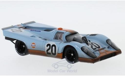 Diecast model cars Porsche 917 1970 1/43 Brumm K RHD No.20 JWA-Gulf Racing Team Gulf 24h Le Mans 1970 mit Rennspuren J.Siffert/B.Redman Porsche 917 1970 1/43 Brumm K RHD No.20 JWA-Gulf Racing Team Gulf 24h Le Mans 1970 mit Rennspuren J.Siffert/B.Redman diecast model cars