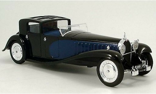 Bugatti 41 berline 1/21 Solido black-blue Massstab 1:21 1 diecast model cars