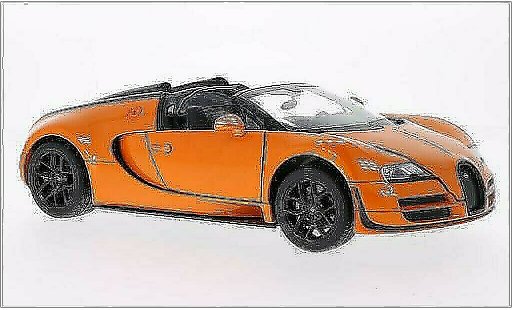 Bugatti Veyron Vitesse 1/18 Rastar 16.4 Grand Sport orange diecast model cars