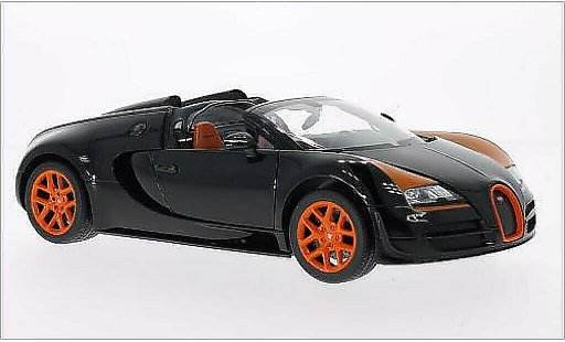 Bugatti Veyron Vitesse 1/18 Rastar 16.4 Grand Sport black/orange diecast model cars