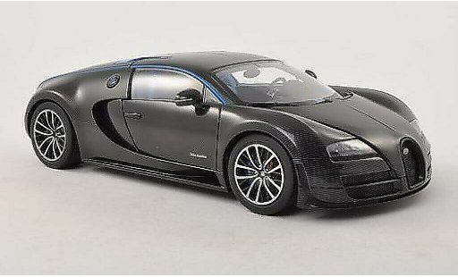 Bugatti Veyron Super Sport 1/18 Autoart 16.4 Edition Merveilleux black 2011 diecast model cars