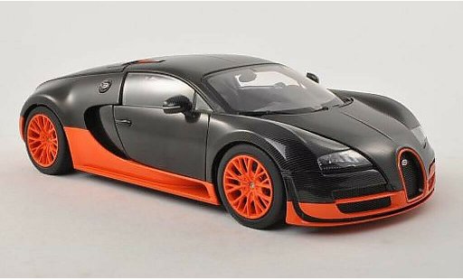 Bugatti Veyron Super Sport 1/18 Autoart 16.4 black/orange 2010 diecast model cars