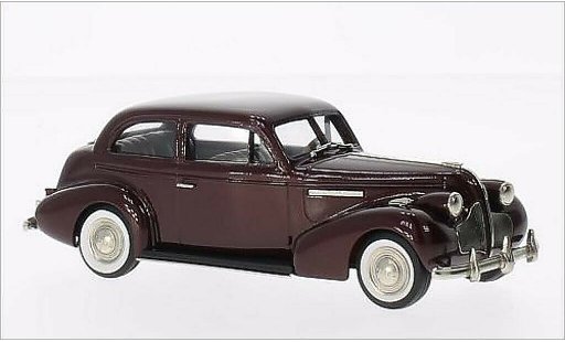 Buick Century Sedan 1/43 Brooklin 2-door Touring M-68 metallic red 1939 diecast model cars