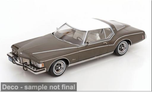 Buick Riviera 1/18 KK Scale grau/weiss 1973 1:18 diecast model cars