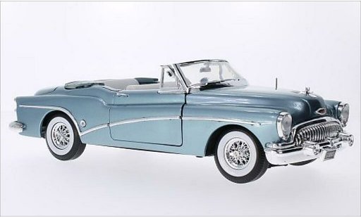 Buick Skylark Convertible 1/18 Motormax metallic blue 1953 diecast model cars