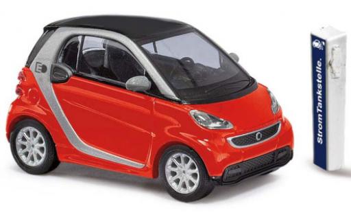 Smart ForTwo 1/87 Busch Fortwo Electric Drive red 2012 diecast model cars