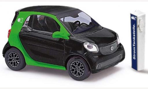 Smart ForTwo 1/87 Busch Fortwo Electric Drive black 2014 diecast model cars