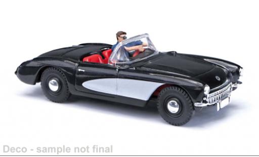 Diecast model cars Chevrolet Corvette 1/87 Busch (C1) Cabriolet schwarz 1956 1:87 Chevrolet Corvette 1/87 Busch (C1) Cabriolet schwarz 1956 1:87 diecast model cars