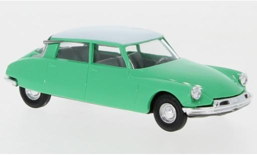 Citroen DS 1/87 Busch 19 türkis/white diecast model cars