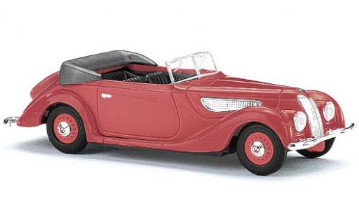 EMW 327 1/87 Busch Cabriolet red 1952 diecast model cars