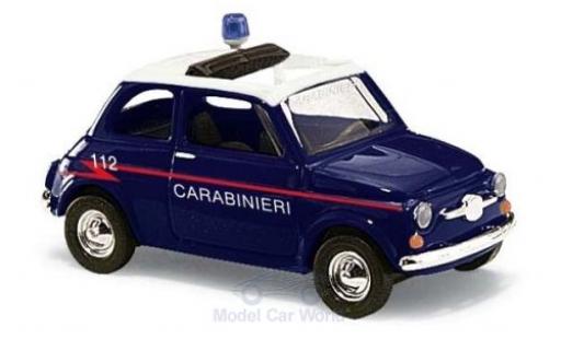 Fiat 500 1/87 Busch Carabineri 1965 diecast model cars