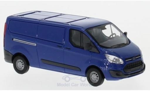 Ford Transit 1/87 Busch Custom Kasten blue 2012 diecast model cars
