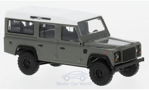 Land Rover Defender 1/87 Busch grey/white diecast model cars