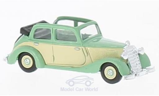 Diecast model cars Mercedes 170 1/87 Busch V Cabrio green/beige 1936 Mercedes 170 1/87 Busch V Cabrio green/beige 1936 diecast model cars