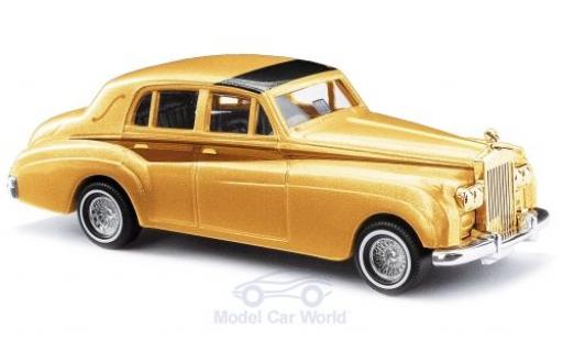Diecast model cars Rolls Royce Silver Cloud 1/87 Busch metallic yellow/brown 1959 Rolls Royce Silver Cloud 1/87 Busch metallic yellow/brown 1959 diecast model cars