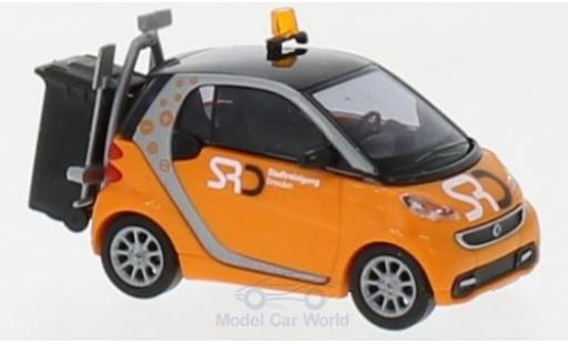 Smart ForTwo 1/87 Busch Fortwo Coupe Stadtreinigung Dresden 2012 diecast model cars