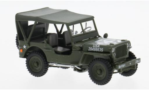 Jeep Willys 1/43 Cararama 4 x 4 W oliv 1:43 diecast model cars