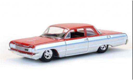 Chevrolet Biscayne 1/64 Greenlight rot/silber 1964 1:64 diecast model cars