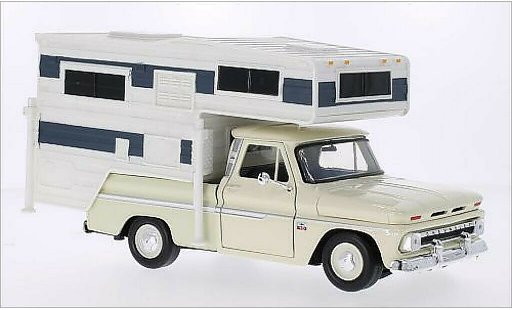Chevrolet C-10 Pickup 1/24 Motormax Custom beige diecast model cars