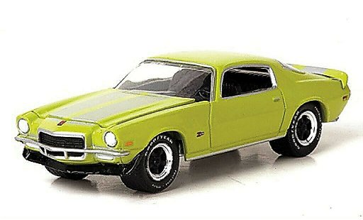 Chevrolet Camaro Z28 1/64 Greenlight green/grey 1972 diecast model cars