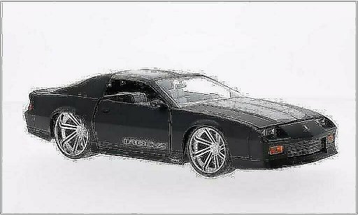 Chevrolet Camaro IROC 1/24 Jada Toys Z28 -Z Tuning matt-black/grey 1985 diecast model cars