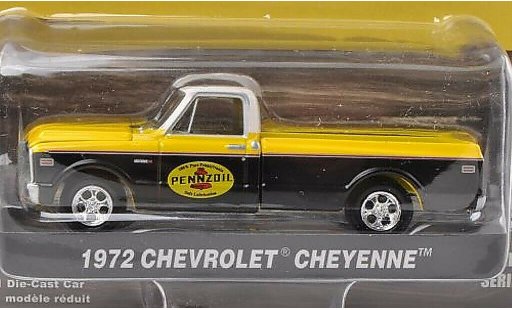 Chevrolet C-10 Pickup 1/64 Greenlight Cheyenne Pennzoil 1972 diecast model cars