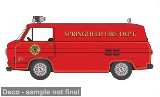 Chevrolet Corvair 1/87 Oxford 95 Corvan 1961 Springfield Fire Dept. 1:87 diecast model cars