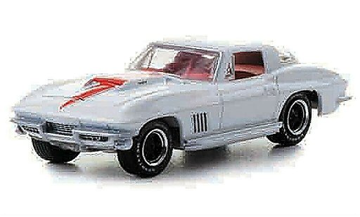 Chevrolet Corvette Coupe 1/64 Greenlight C2 427 white/red with Zusatzfelgen 1967 diecast model cars