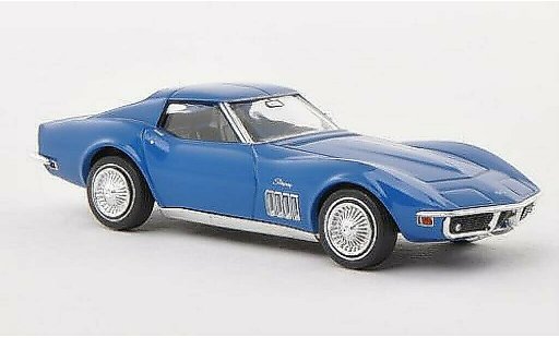 Chevrolet Corvette Coupe 1/87 Brekina C3 blue diecast model cars