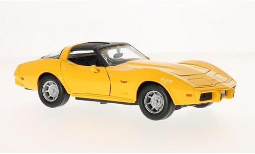 Diecast model cars Chevrolet Corvette 1/24 Motormax (C3) gelb 1:24 Chevrolet Corvette 1/24 Motormax (C3) gelb 1:24 diecast model cars