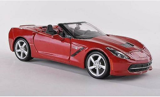Chevrolet Corvette Convertible 1/24 Maisto C7 (C 7) red 2014 diecast model cars