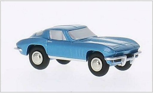 Chevrolet Corvette Stingray 1/90 Schuco metallic blue diecast model cars