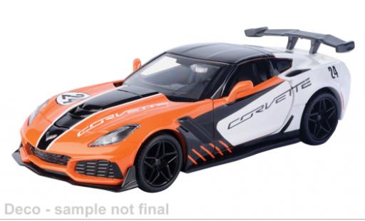 Chevrolet Corvette 1/24 Motormax ZR1 orange/schwarz 2019 1:24 diecast model cars