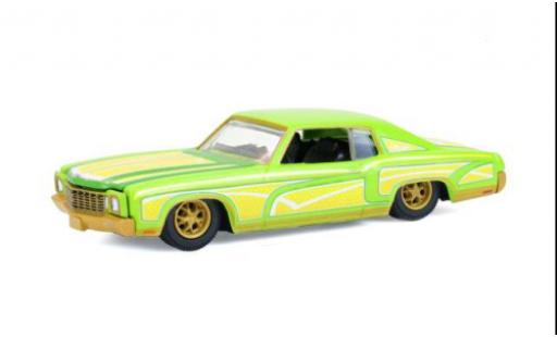 Chevrolet Monte Carlo 1/64 Greenlight Lowrider gelb/gr&uuml;n 1970 1:64 diecast model cars