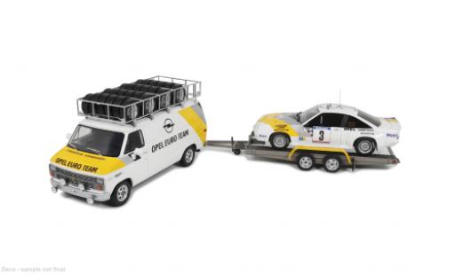 Opel Manta 1/18 Ottomobile Chevrolet Rally Set: G30 Van + 400 Tour de Corse 1984 Euro Team #3 G.Frequelin/C.Tilber 1:18 diecast model cars