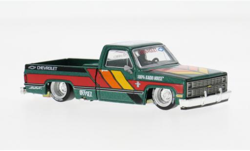 Chevrolet Silverado 1/64 Mini GT Kaido Works V3 gr&uuml;n/Dekor 1980 1:64 diecast model cars