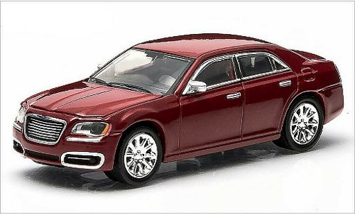 Chrysler 300C Sedan 1/64 Greenlight metallic red 2013 diecast model cars