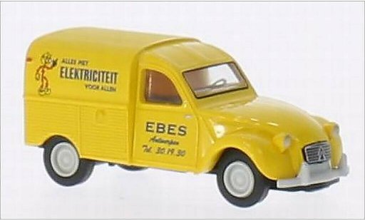 Citroen 2CV Fourgonnette 1/87 Brekina AZU Ebes Elektriciteit (B) diecast model cars