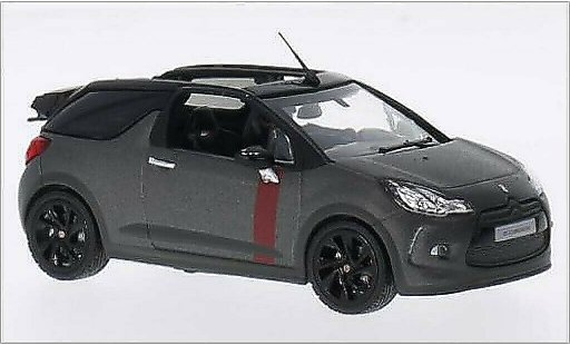 DS Automobiles DS3 Cabriolet 1/43 Norev Convertible Racing matt-grey 2014 diecast model cars
